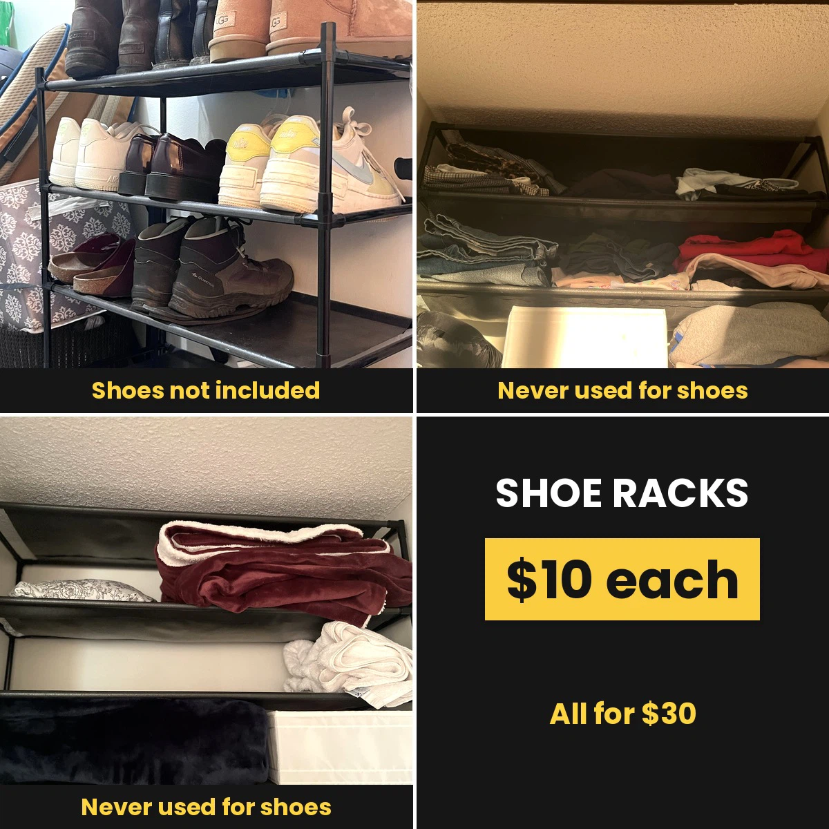 Three Tier Shoe Racks