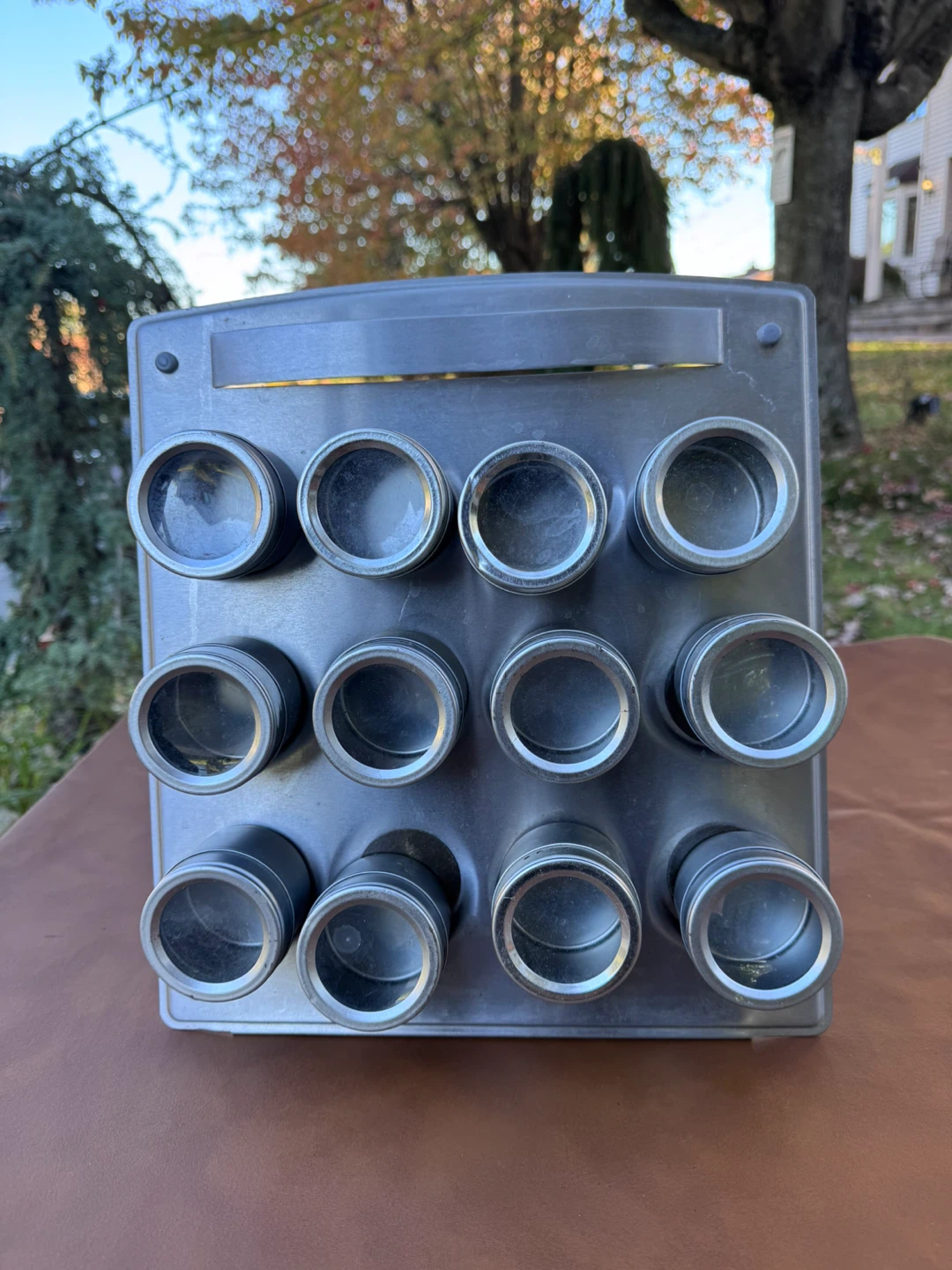 Magnetic Spice Rack with 12 Tins