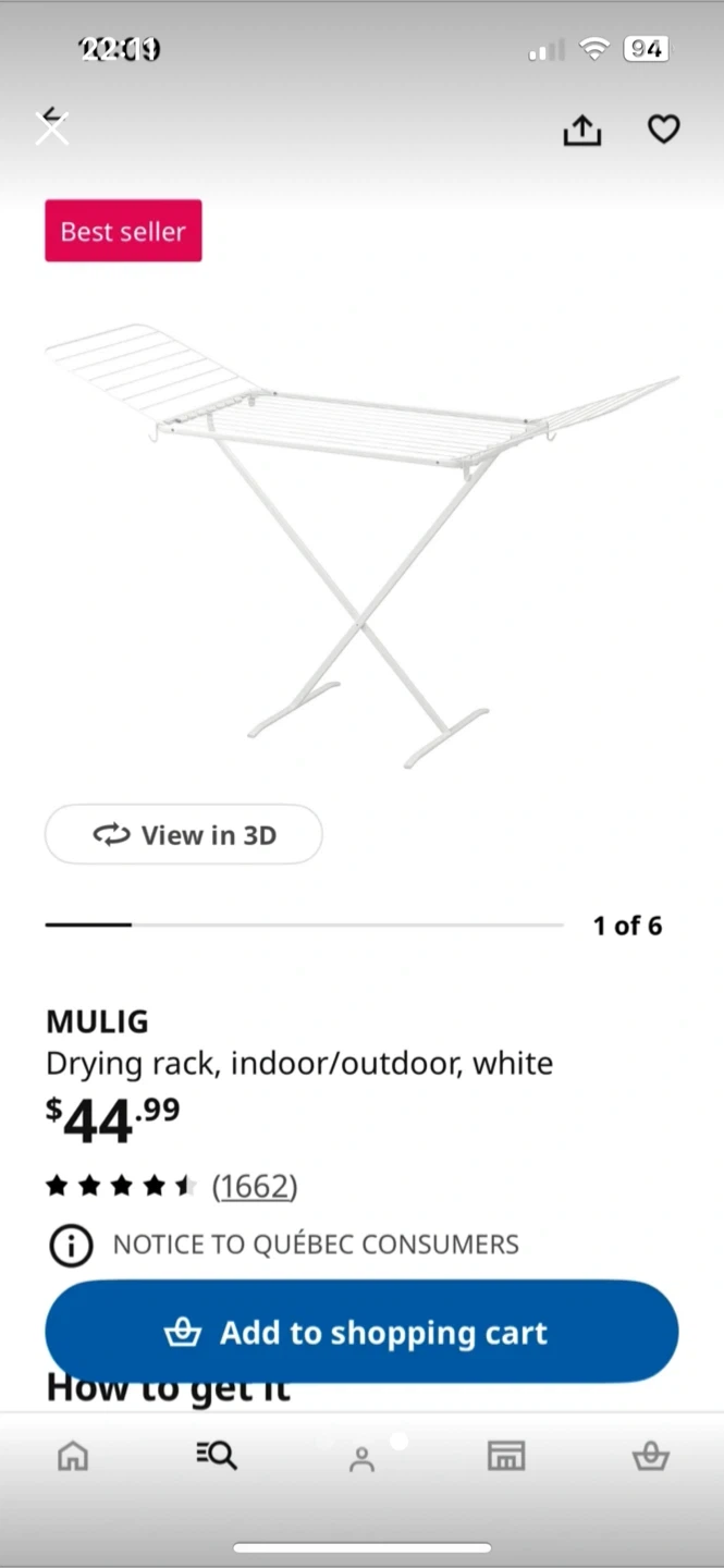 IKEA cart and MULIG Drying Rack - photo 2