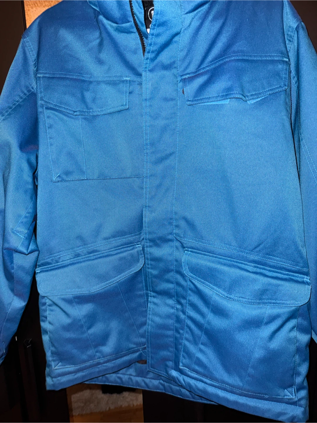 Ripzone Insulated Coat. Blue Ski Jacket. Medium