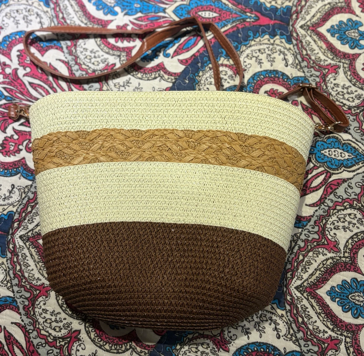 Woven Straw tote Bag