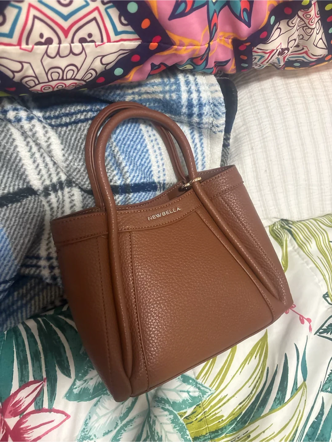 Newbella Brown Tote Handbag