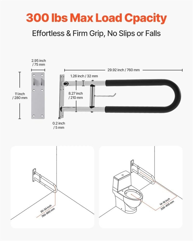 VEVOR Toilet Safety Rail, 30 Inch - New - photo 2