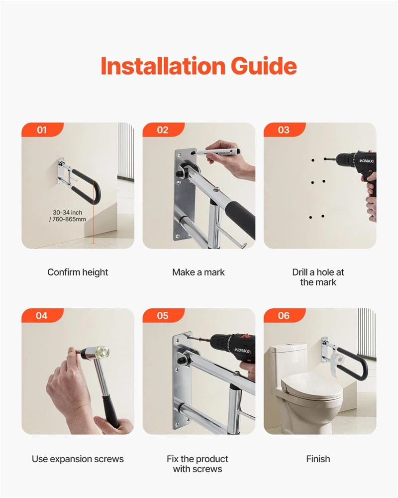VEVOR Toilet Safety Rail, 30 Inch - New - photo 3