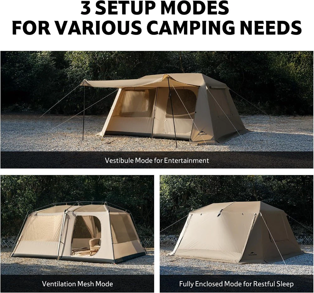 Village Lite Camping 2 Room Tent - 60S Setup - 8 Person - New - photo 4
