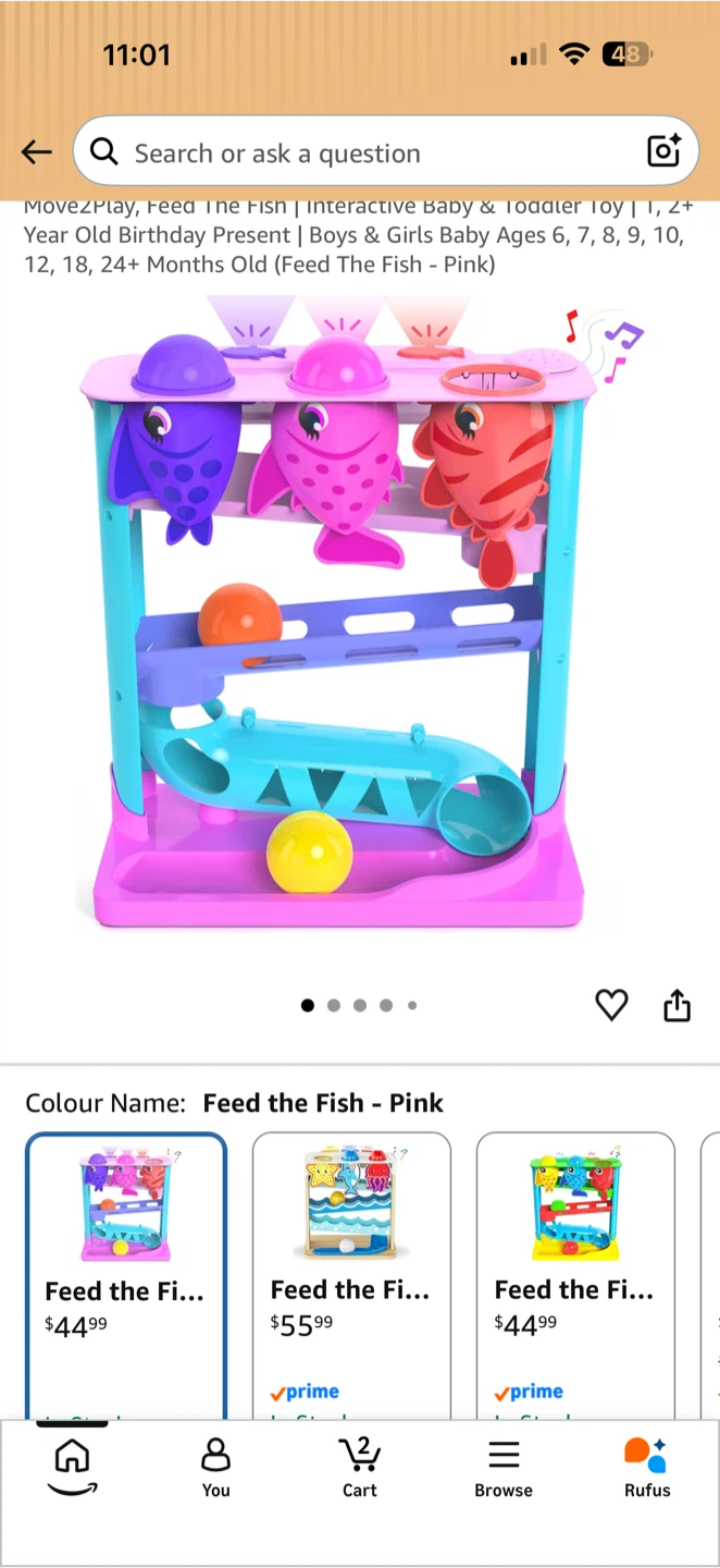 Move2Play Feed the Fish Interactive Toy - photo 2