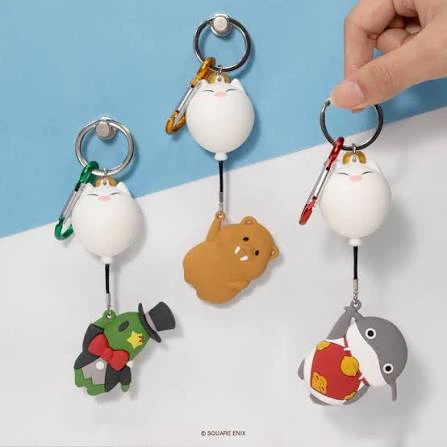 Final Fantasy XIV 14 Moogle Namazu Balloon Rubber Keychain - photo 3