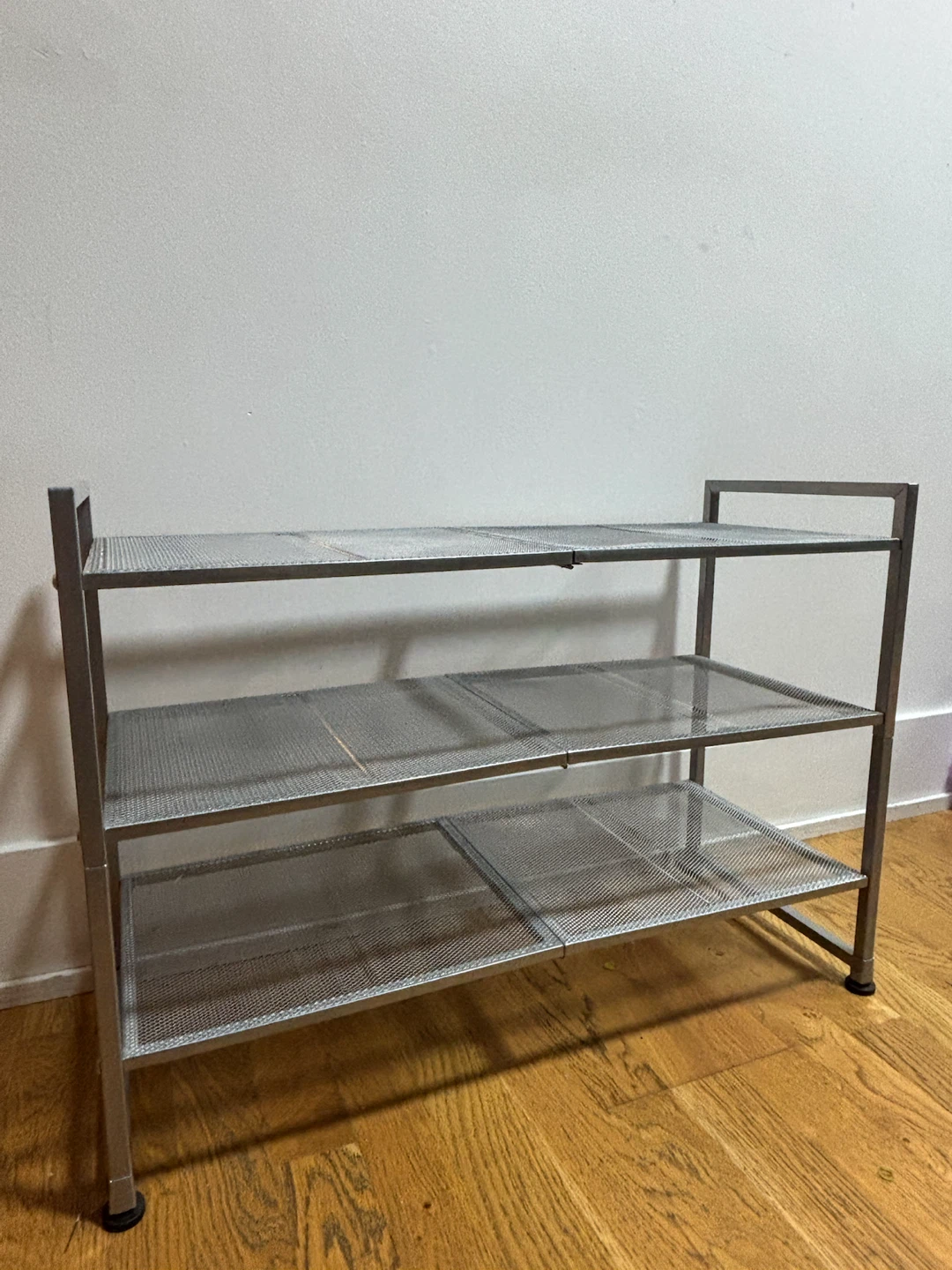 Metal shoe rack 3 tiered