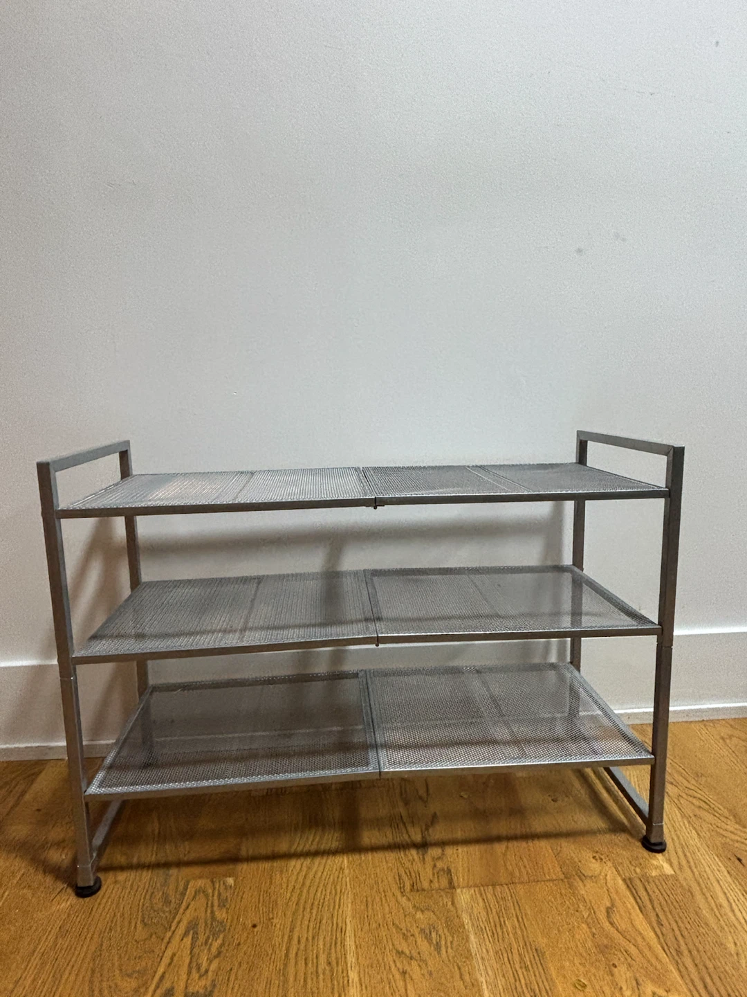 Metal shoe rack 3 tiered - photo 2