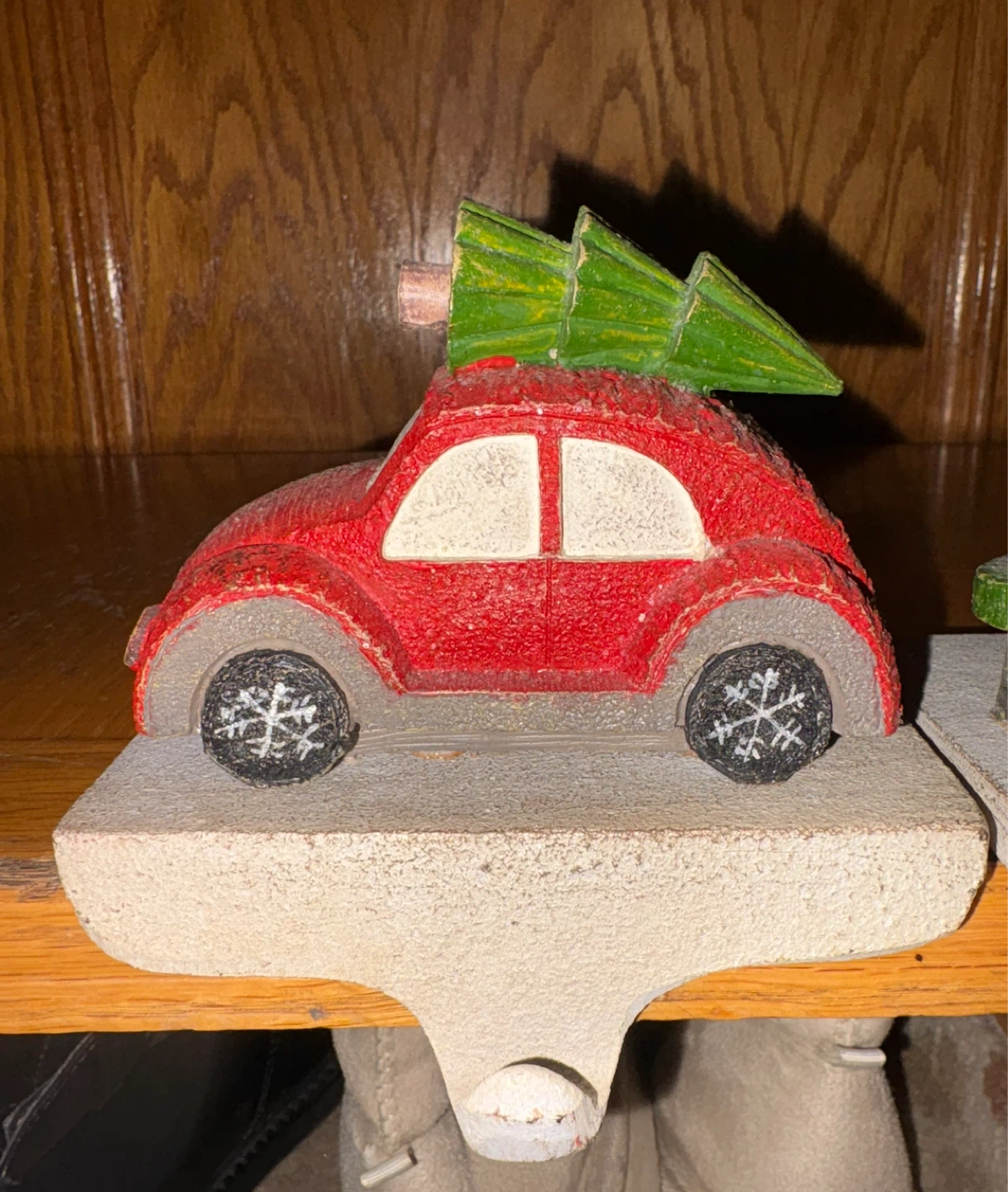 Set of 2 Christmas Car and Trailer Stocking Holders