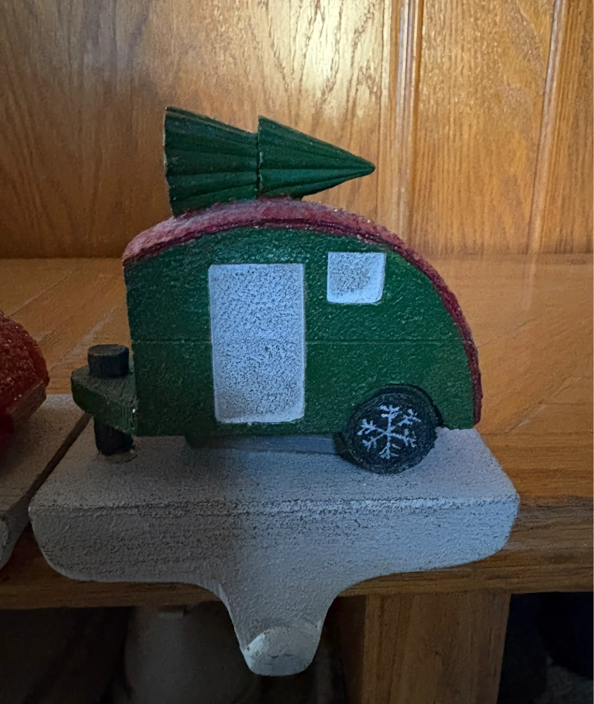 Set of 2 Christmas Car and Trailer Stocking Holders - photo 2