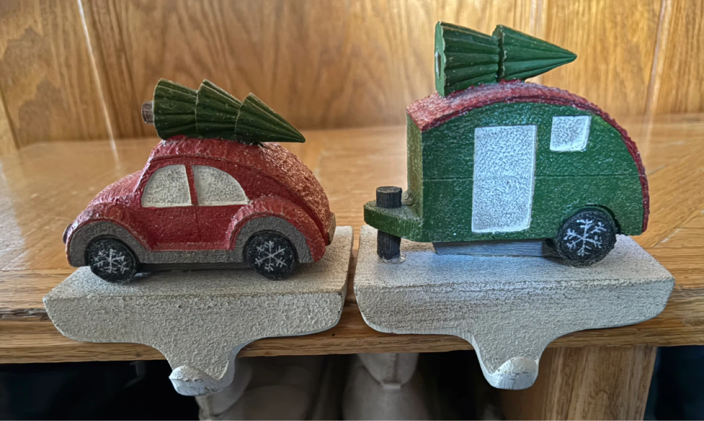 Set of 2 Christmas Car and Trailer Stocking Holders - photo 3