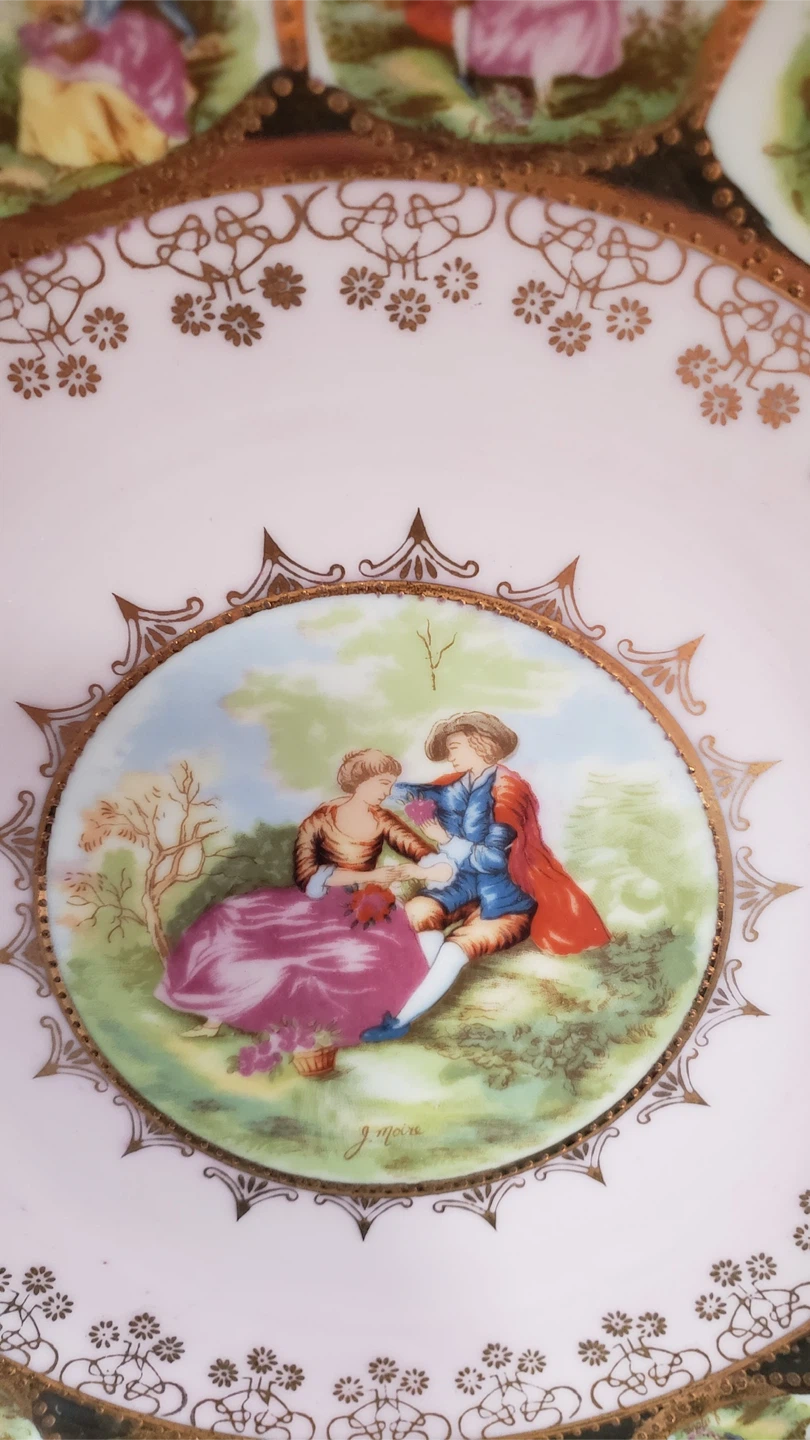 Vintage Royal Vienna Style Decorative Plate "Love Story" - photo 4
