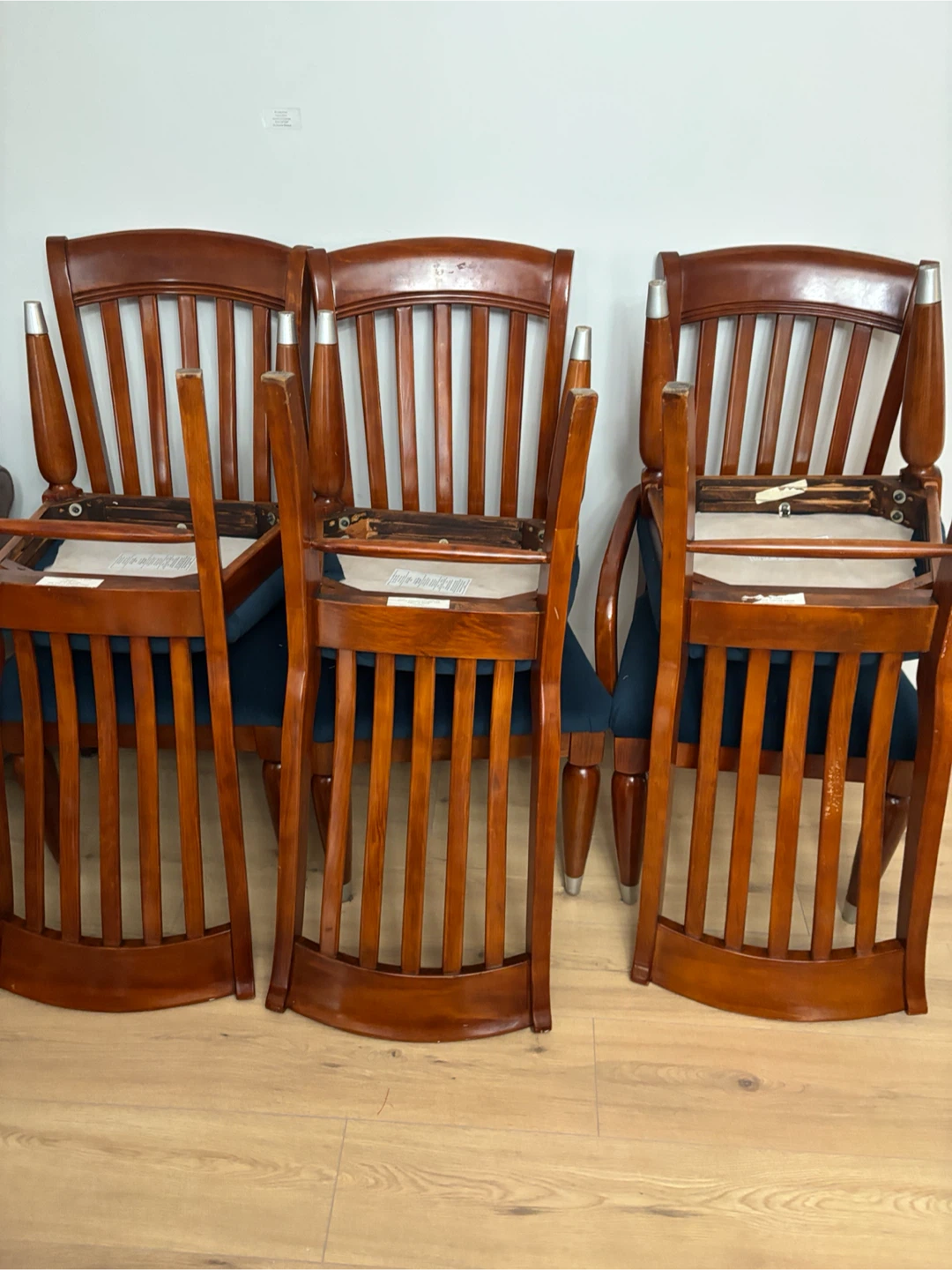 Wooden Dining Table with 8 Chairs