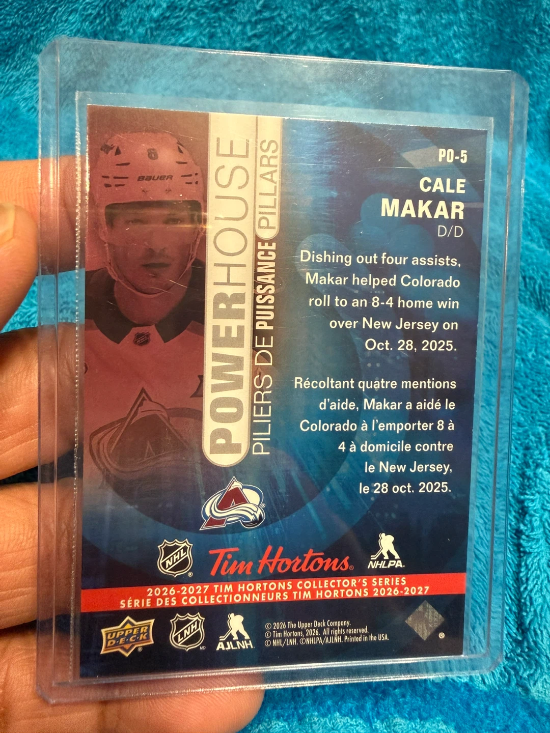 Cale Makar 2026-2027 Tim Hortons Powerhouse - photo 4