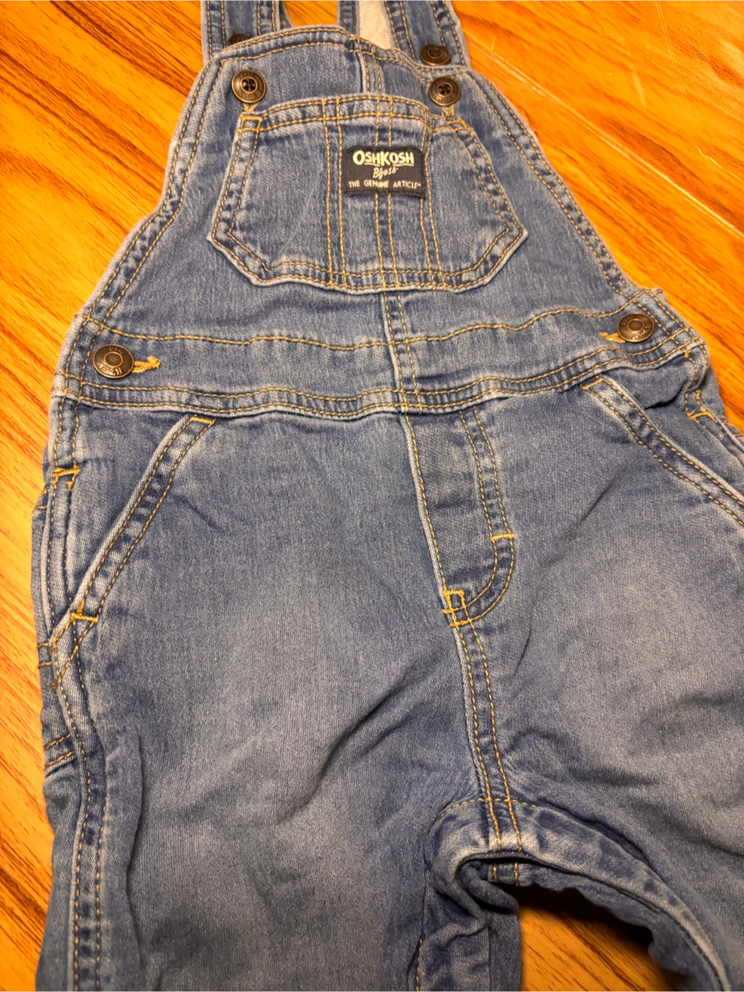 OshKosh B'gosh Denim Overalls sz18 months - photo 2