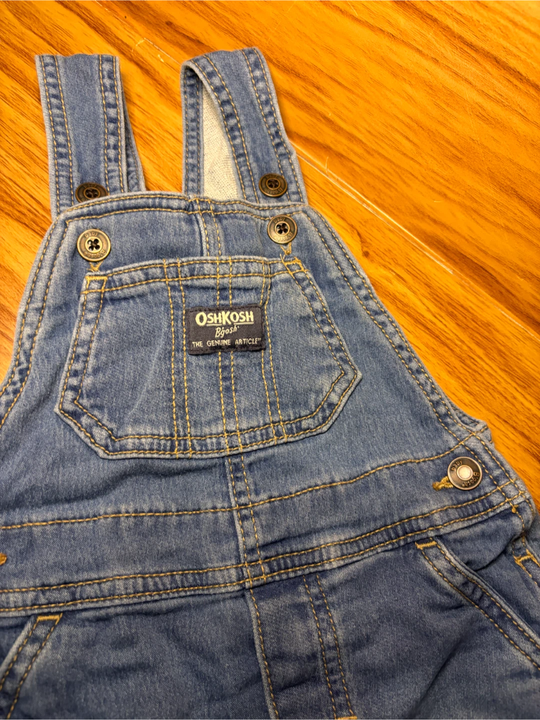 OshKosh B'gosh Denim Overalls sz18 months - photo 3