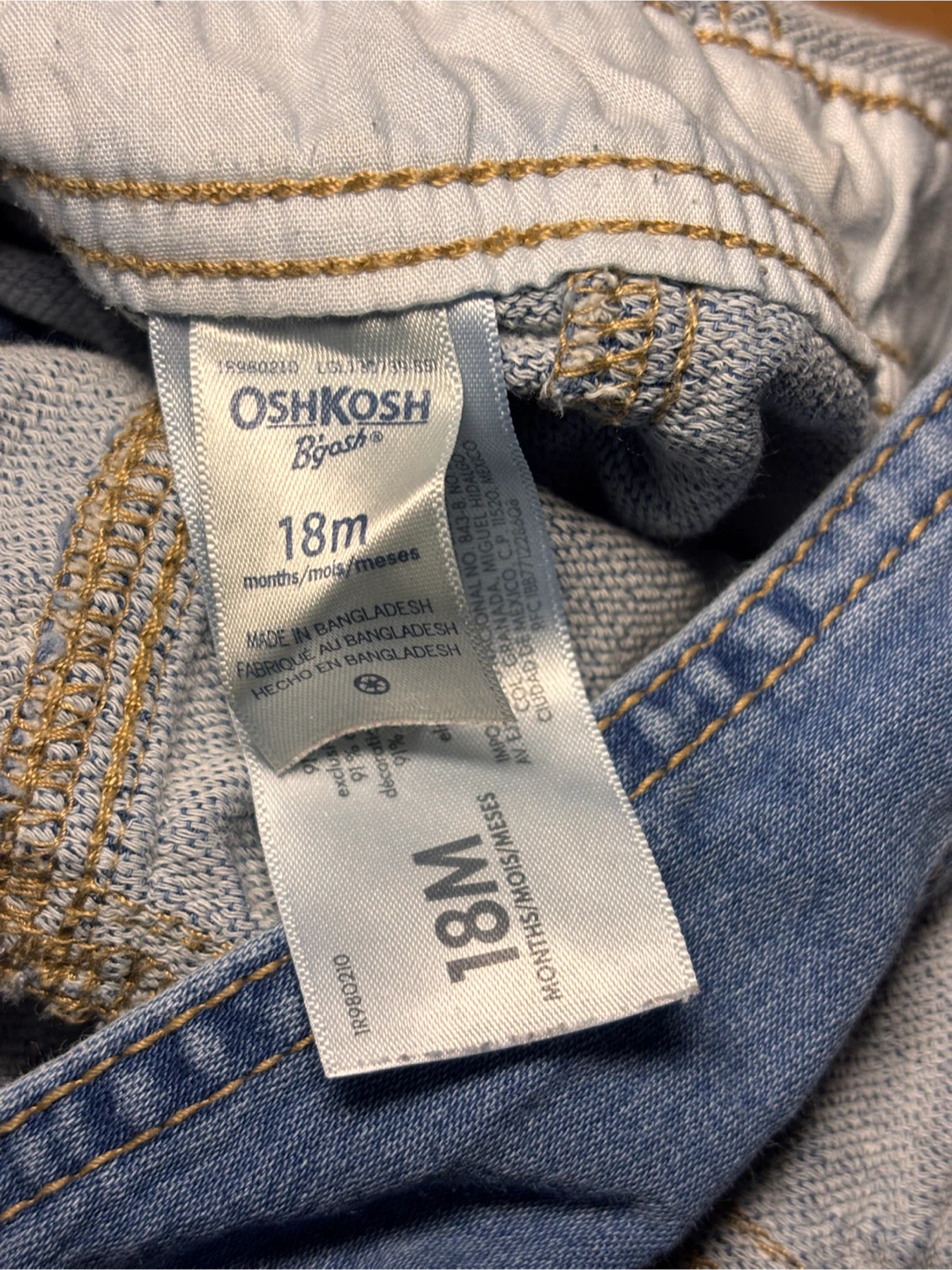 OshKosh B'gosh Denim Overalls sz18 months - photo 4