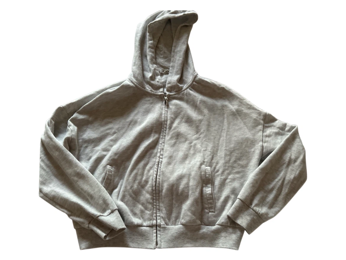 Garage Light Grey Zip-Up Hoodie
