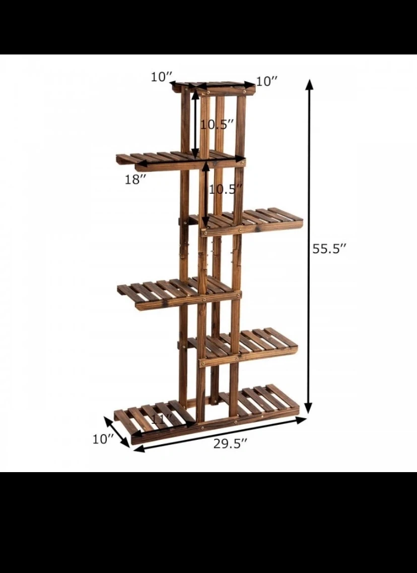 Wooden Multi-Tier Plant Stand - photo 3