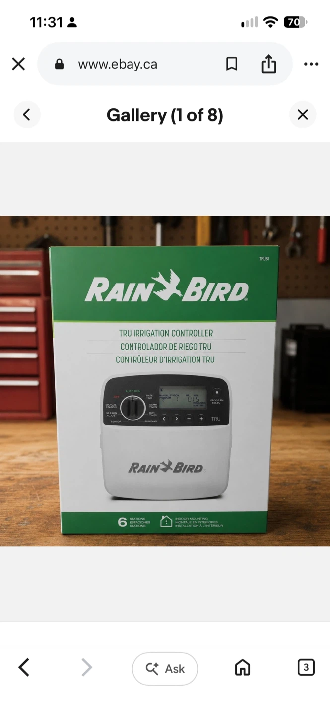 Rain Bird TRU 6-Station Indoor Irrigation Controller