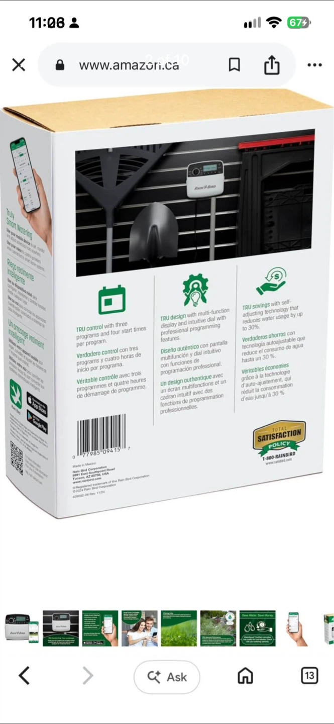 Rain Bird TRU 6-Station Indoor Irrigation Controller - photo 3