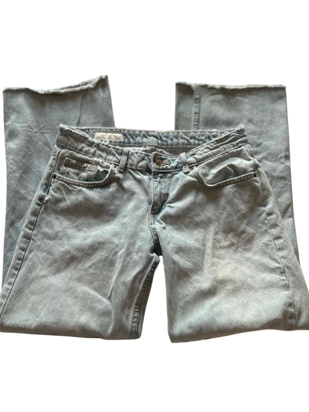 Zara Light Wash Baggy Jeans