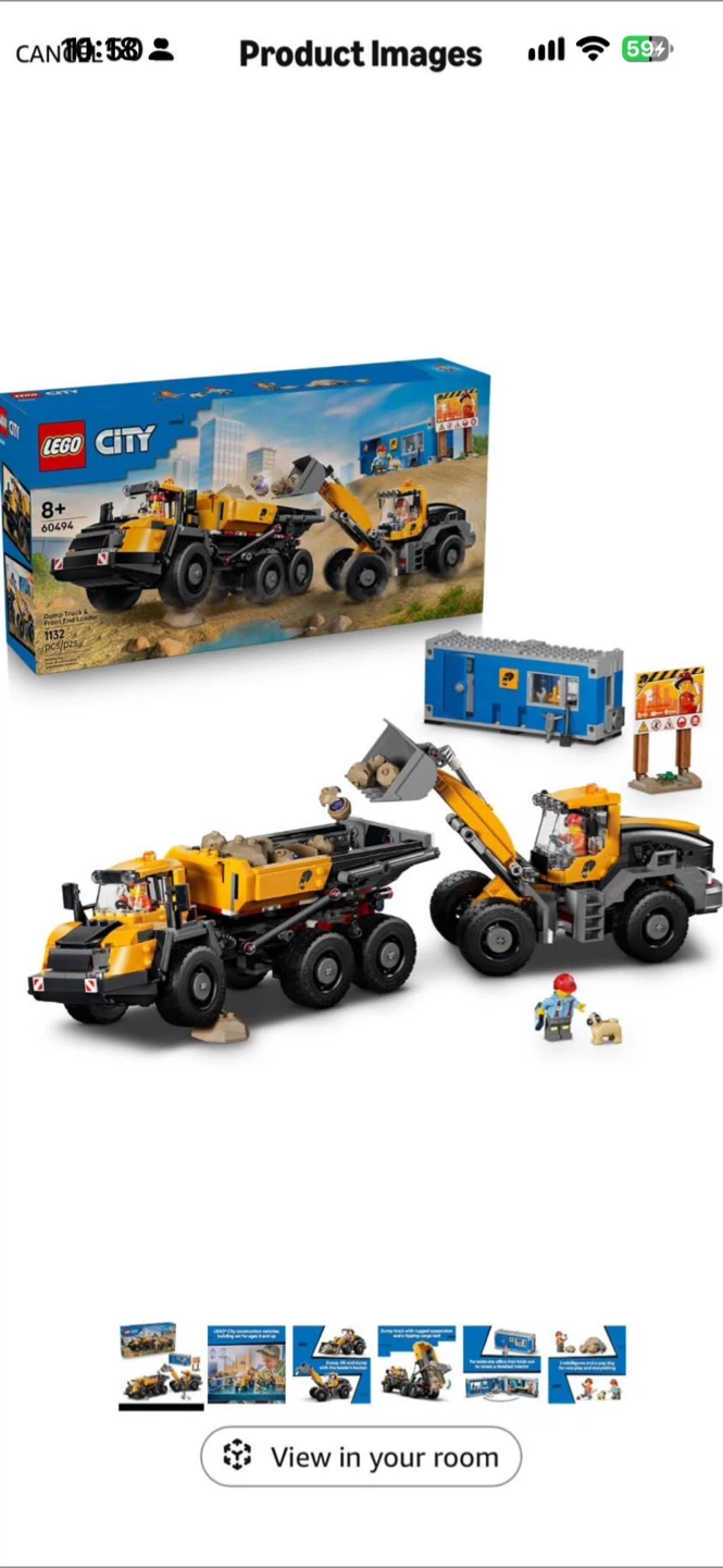LEGO City Dump Truck and Front End Loader 60494 - photo 3