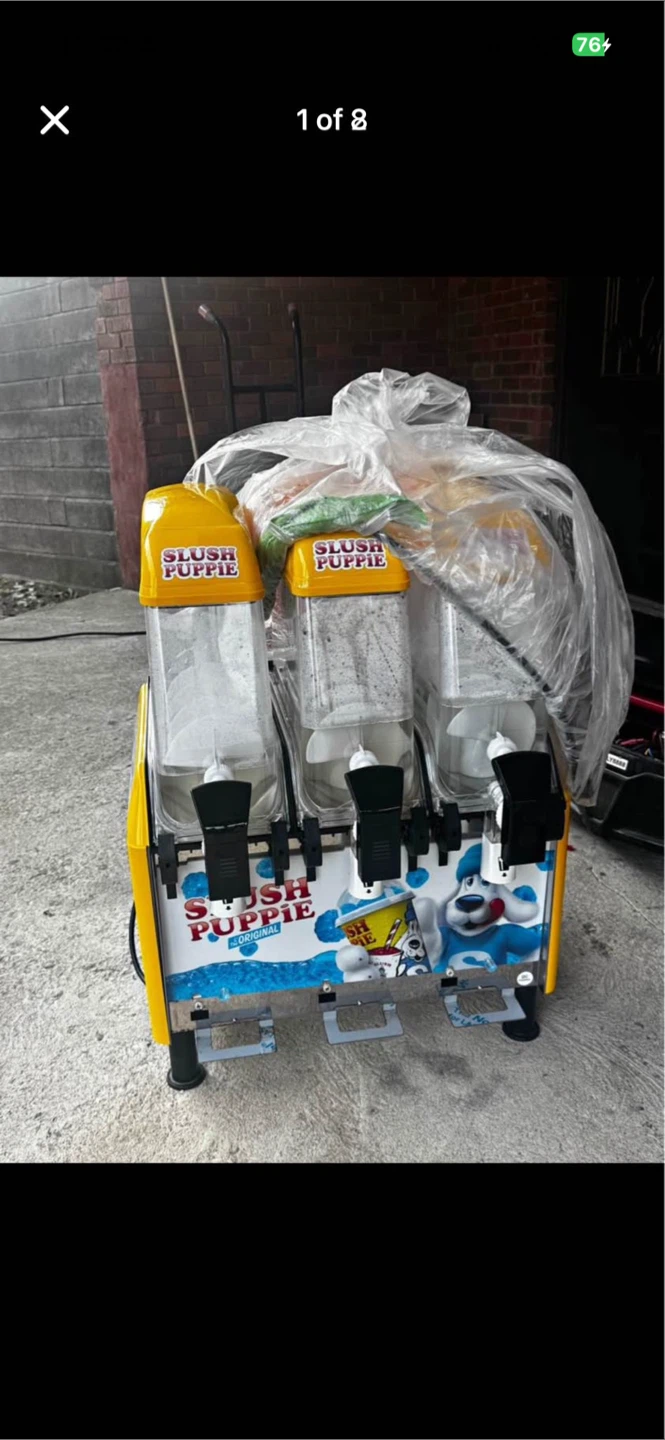 Slush Puppie Triple-Bowl Commercial Machine