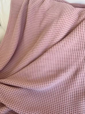 Pink waffle blanket - photo 2
