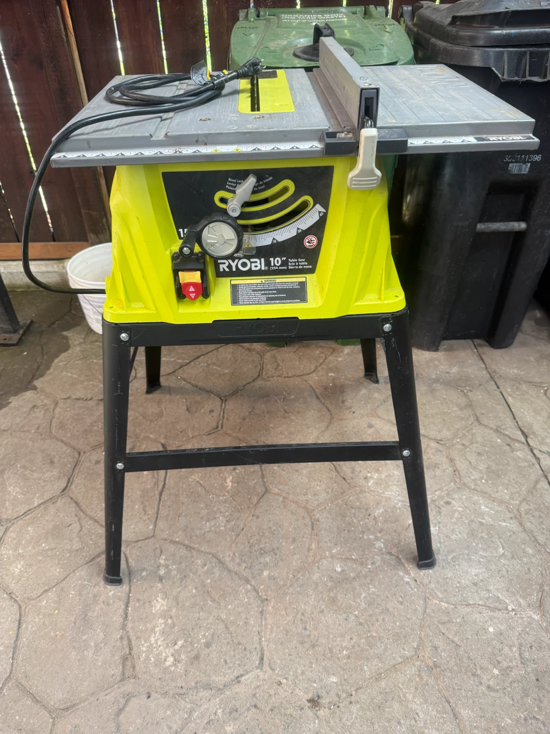 Ryobi table saw