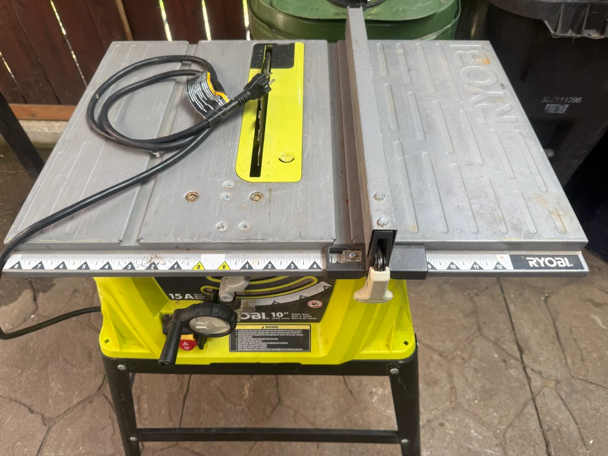 Ryobi table saw - photo 2