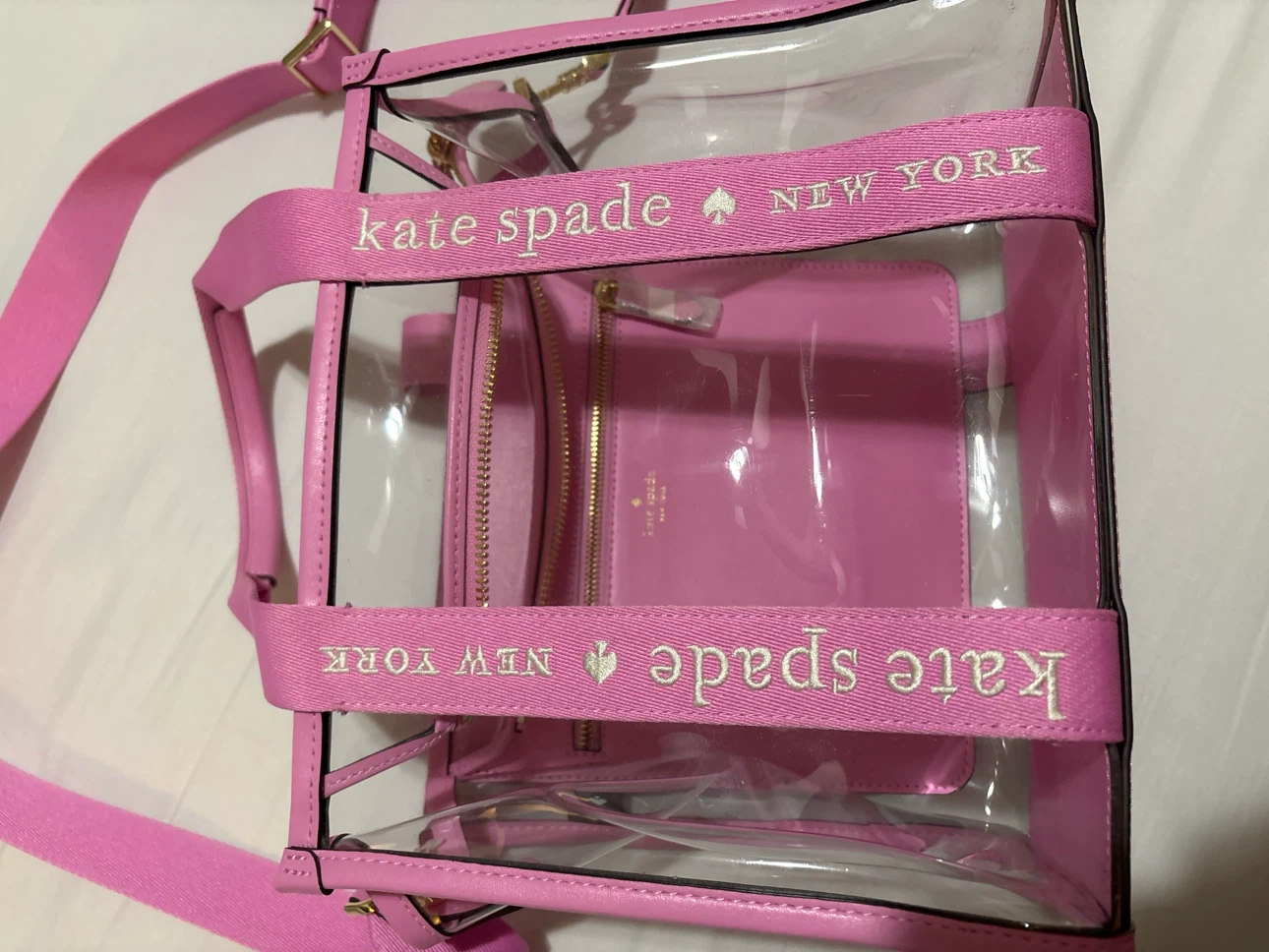 Kate Spade New York Pink Clear Tote Bag - photo 3