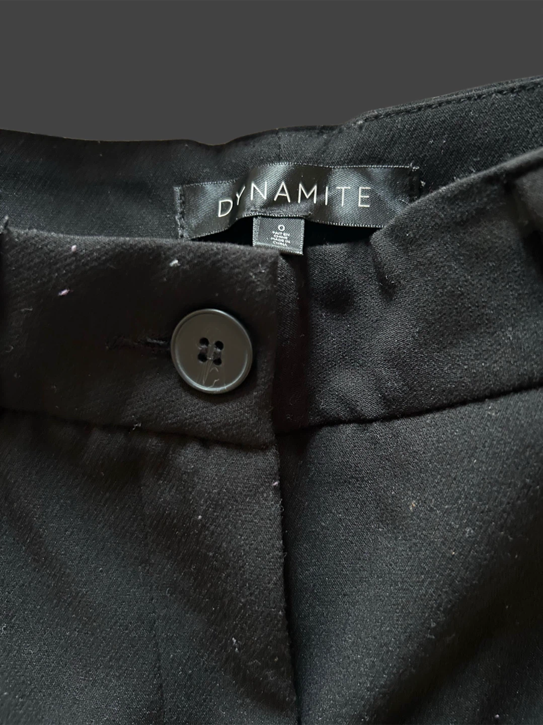 Dynamite Black Trousers Size 0 - photo 3