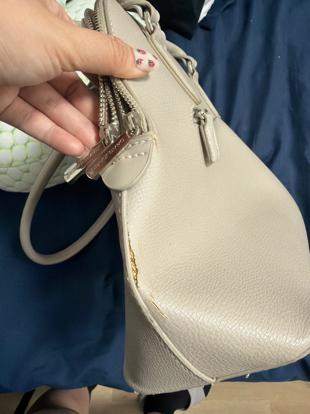 David Jones Paris Beige Handbag - photo 5