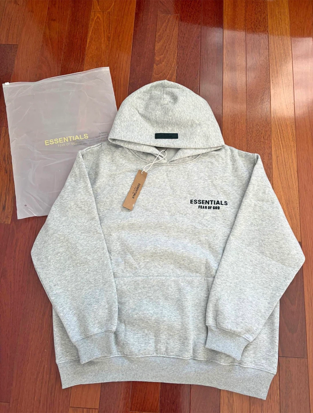 Fear of God Essentials Hoodie Grey Oatmeal