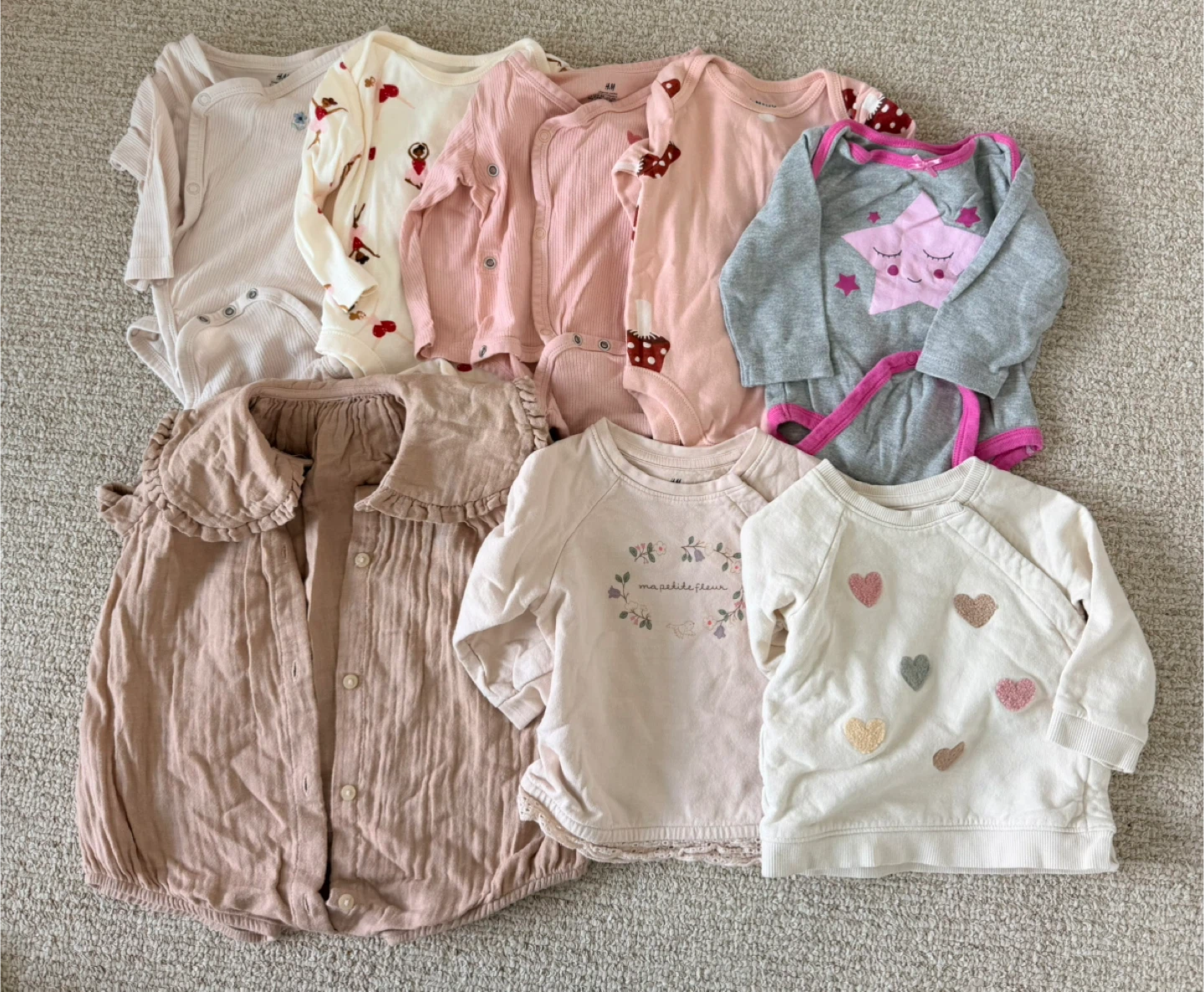 Baby girl clothes, 0-12 months old - photo 4