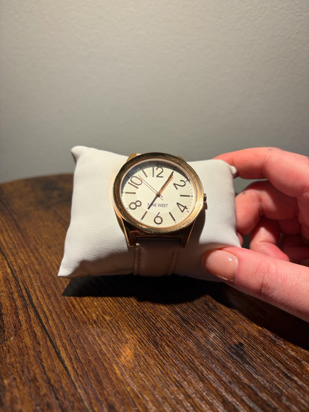 Nine West rose gold and blush watch