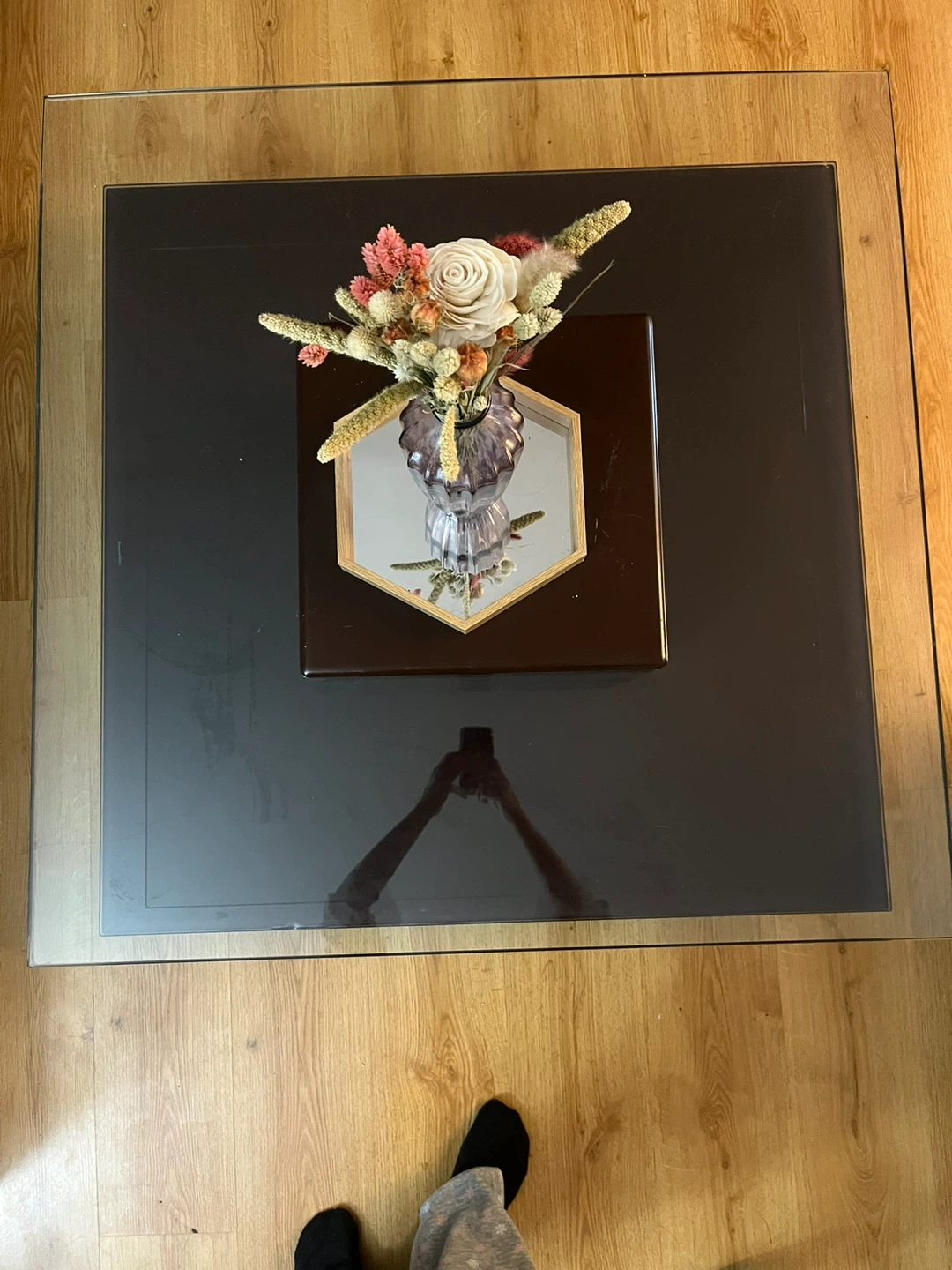 Modern Square Glass Coffee Table
