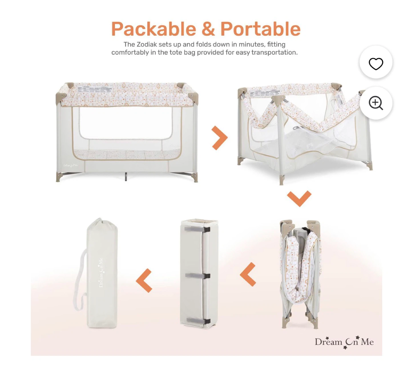 Dream On Me Zodiak Portable Playard, Model #438 - photo 3