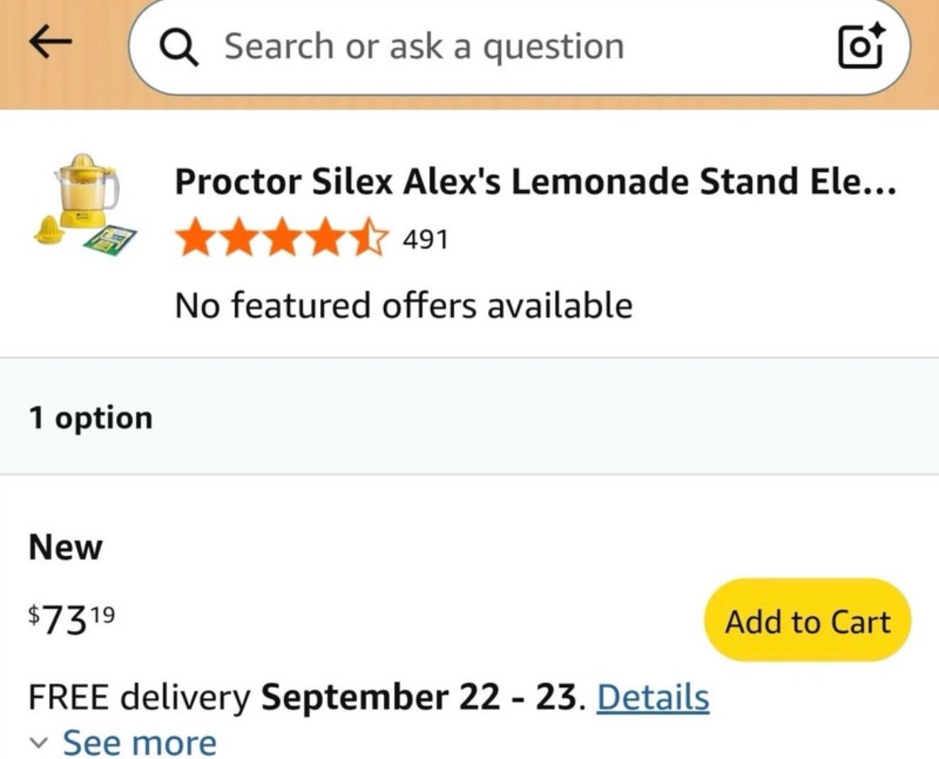 “Brand new “Proctor Silex Alex's Lemonade Stand Electric Juicer - photo 2