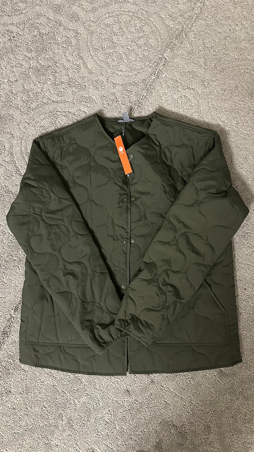 NWT Joe Fresh Active Quilted Jacket Olive Green