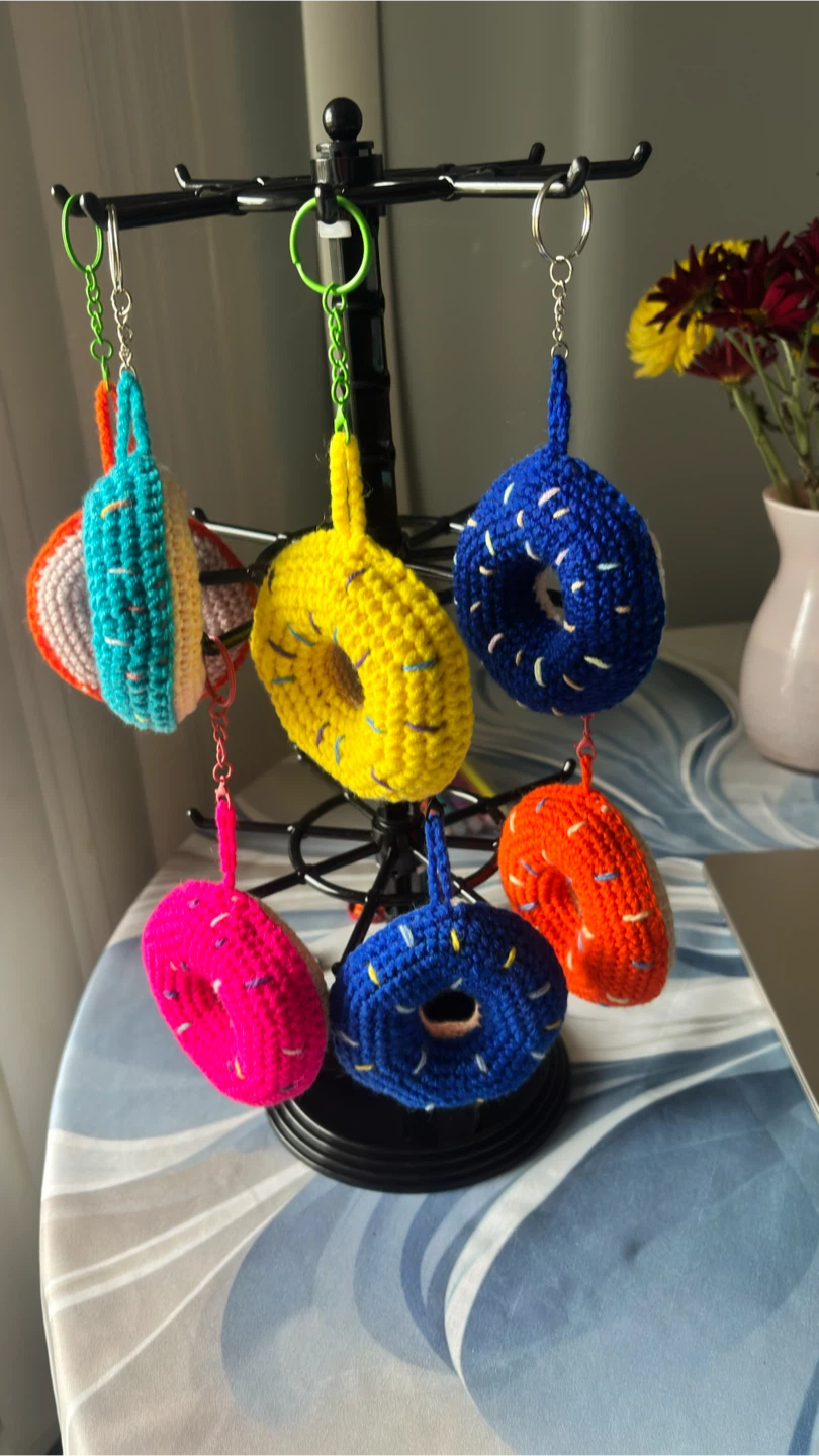 Handmade  Donut and Jellyfish Keychains - photo 2