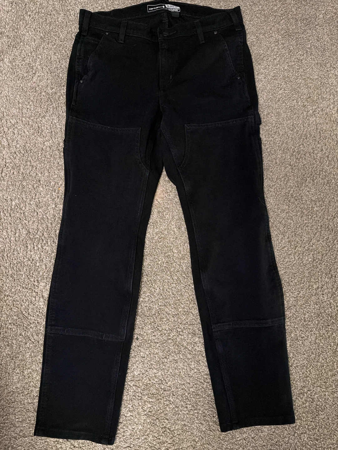 Carhartt Relaxed Fit Pants - Black Size 10 Regular