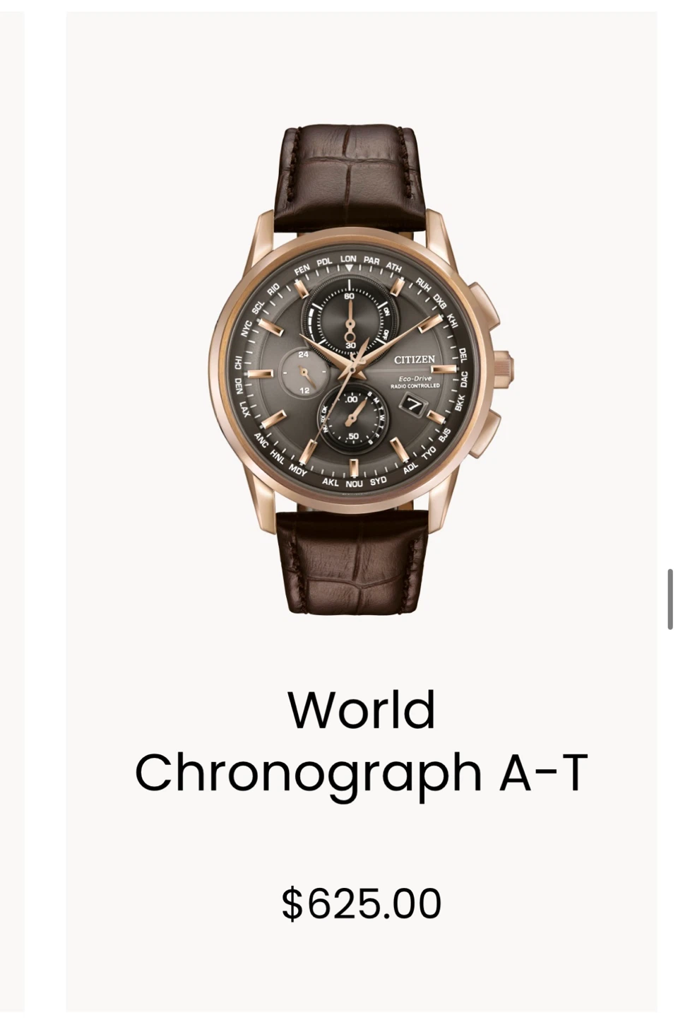 Citizen World Chronograph A-T Watch - photo 2