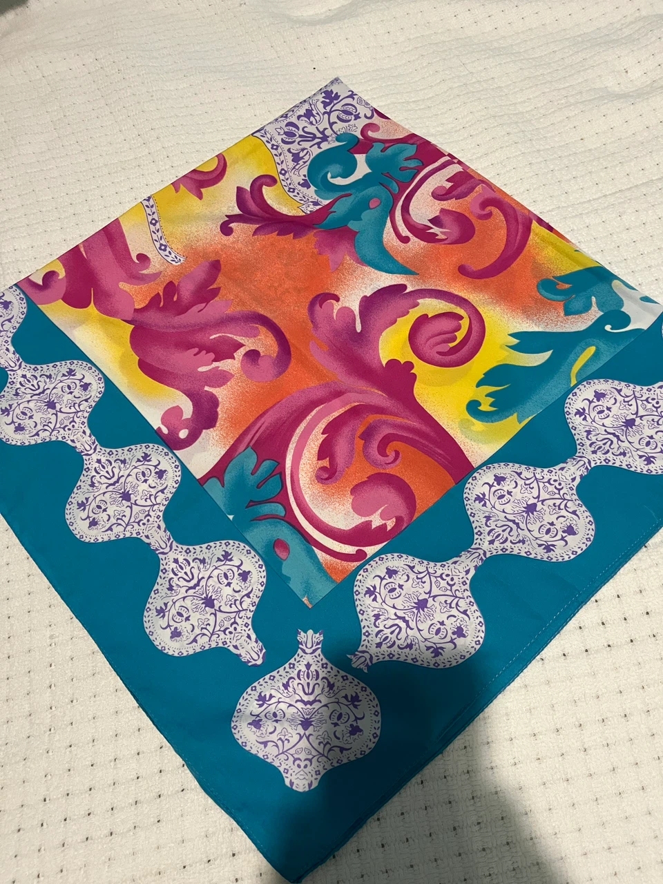 Honey Multicolor Patterned Scarf