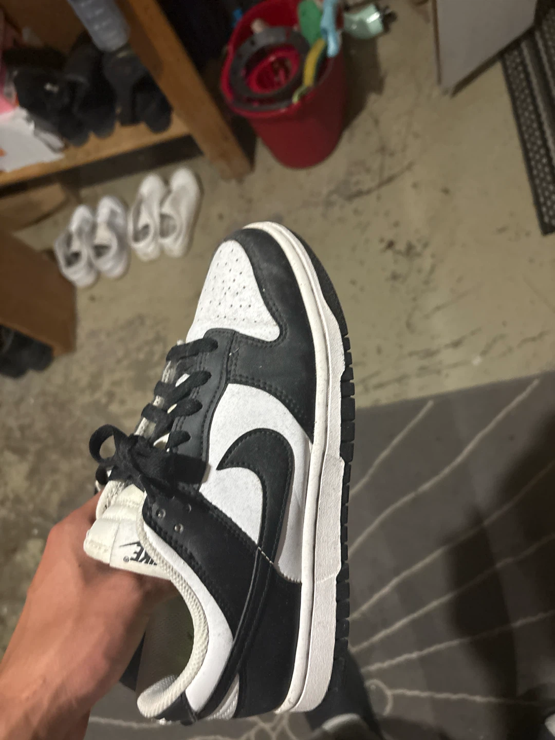Nike Dunk Low Panda Black and White Sneakers - photo 3