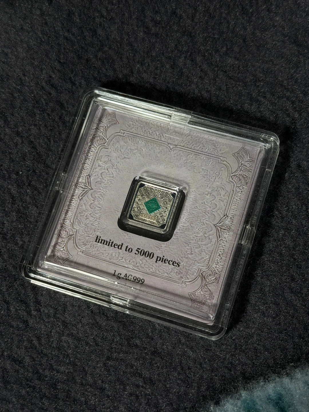5000 Mintage 1g Geiger Silver Chess Piece Bar - photo 2
