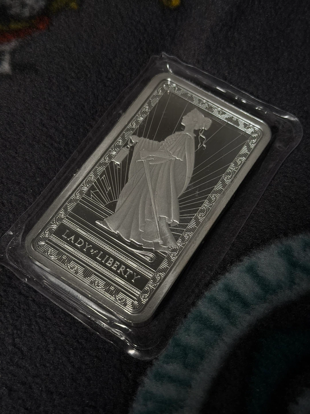PAMP Suisse 10 oz Lady Liberty Fine Silver Bar