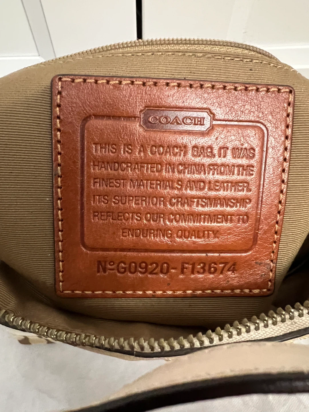 Coach Signature Stripe Shoulder Bag - photo 3